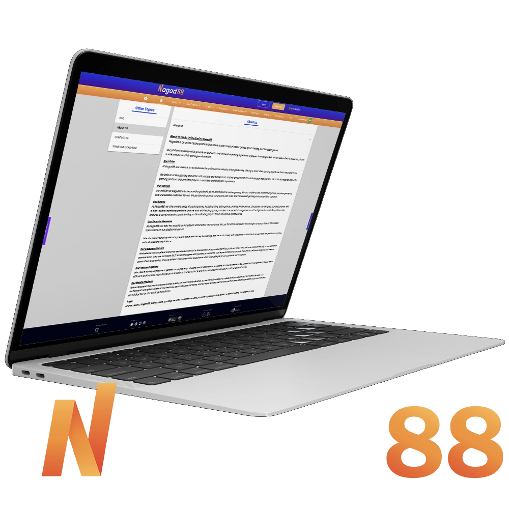 Nagad88 is a great online casino platform with classic table games and amazing sports games.