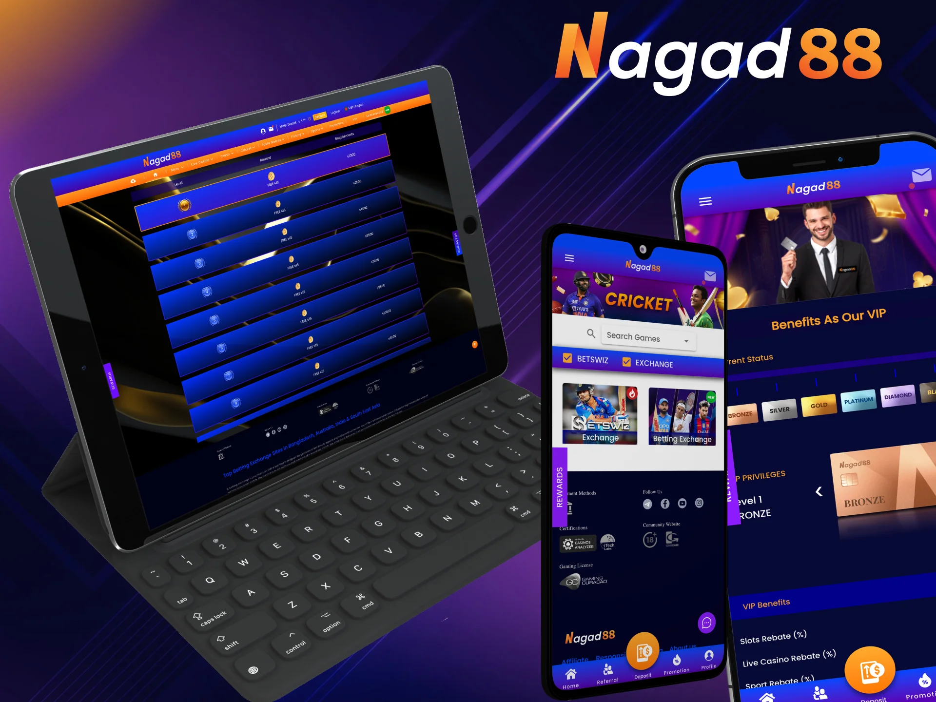 Take advantage of Nagad88's optimised mobile platform for a superior gaming experience.