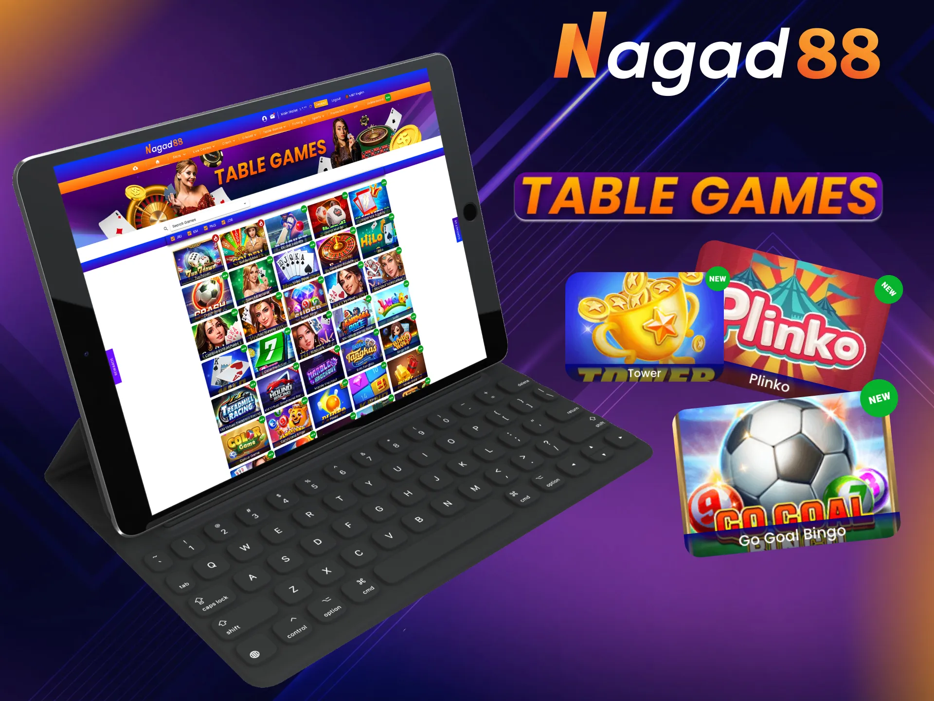 Exciting table games at Nagad88 online casino site.