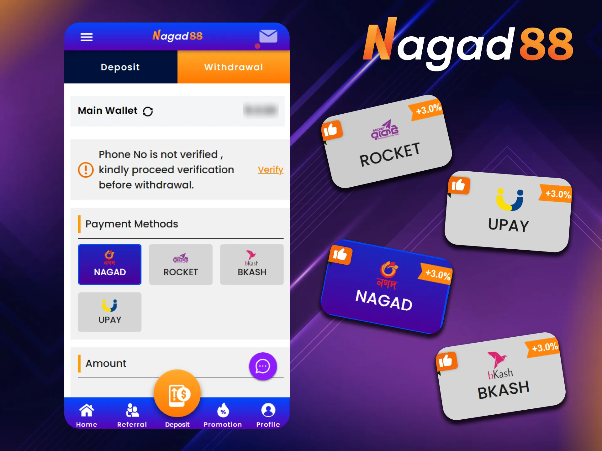 Nagad88 how to withdraw winnings instruction.