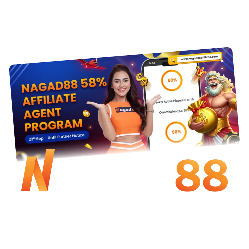 Become Nagad88 partner with an affiliate program.