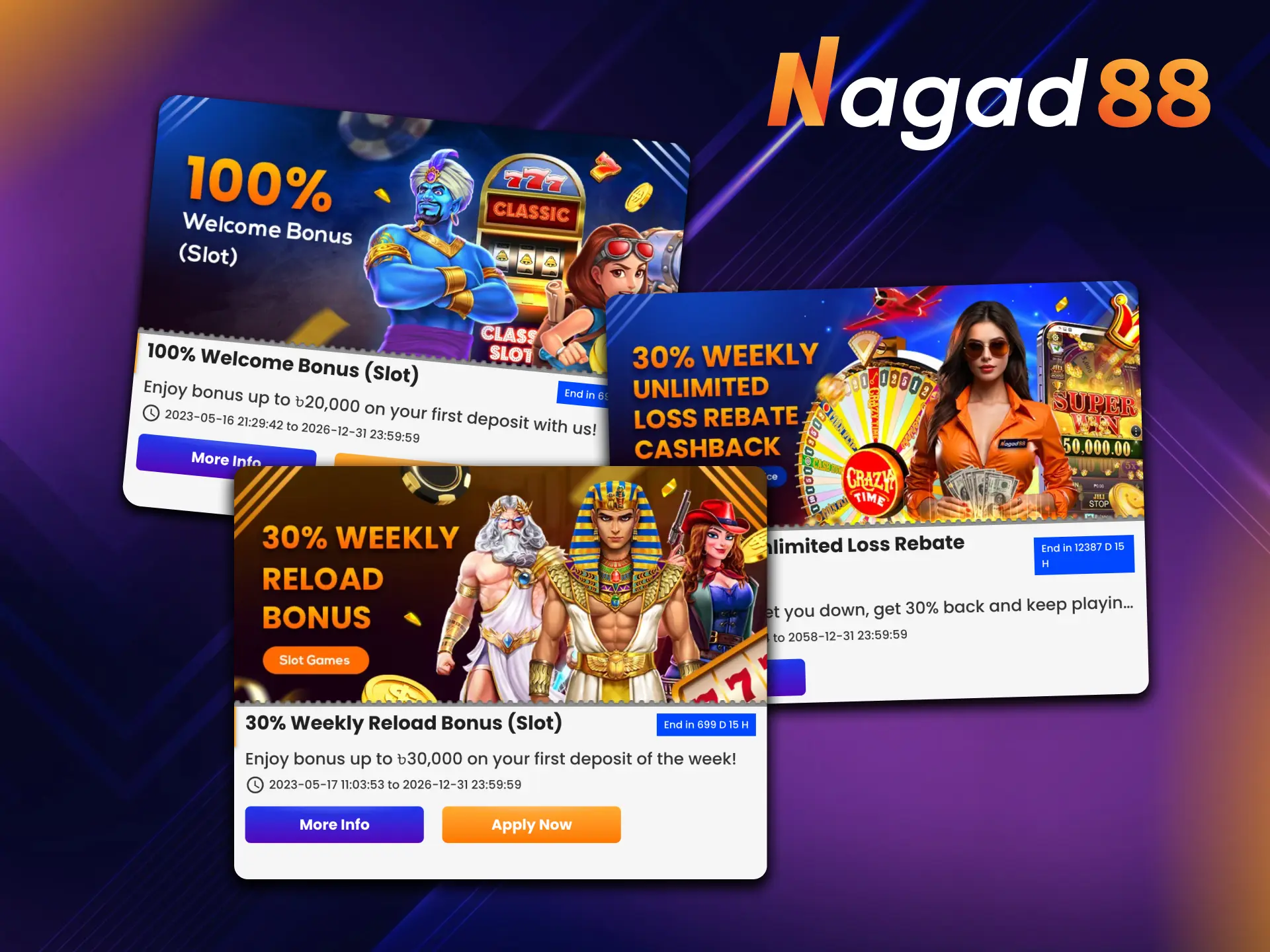 You can get Nagad88 bonuses for playing fishing games.