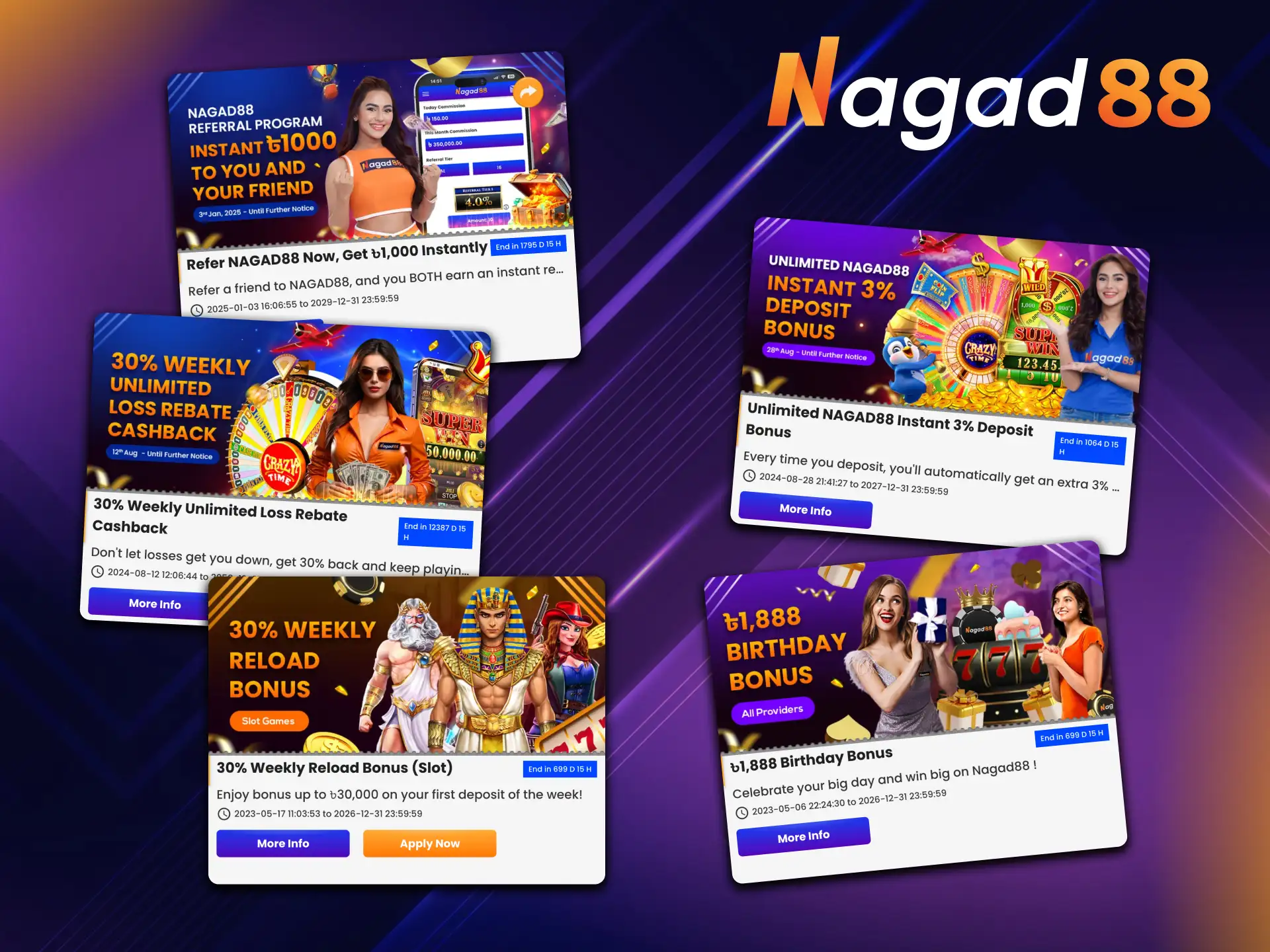 Use this bonuses for playing lottery at Nagad88.